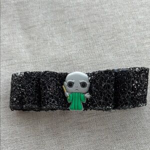 Black Glitter Kids Hair Clip